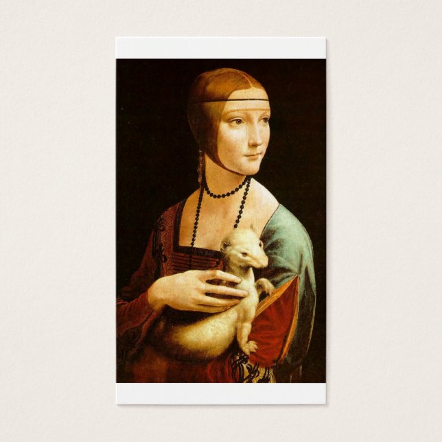 Senhora com um Ermine por Leonardo Da Vinci c. 149 (Frente)