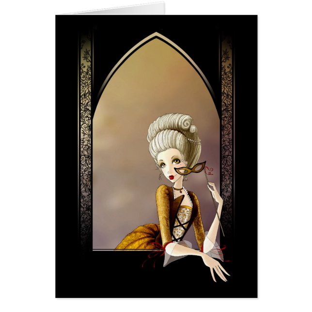 Senhora da corte - cartão (Frente)