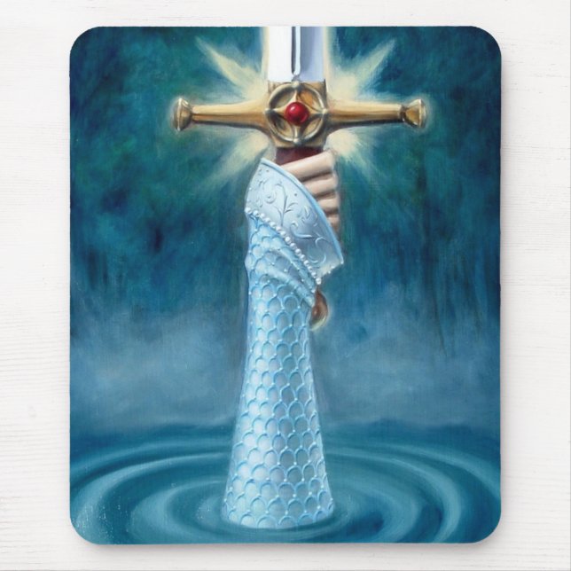 Senhora do lago Mousepad - vertical (Frente)