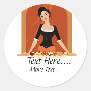 Senhora Etiqueta das pastelarias