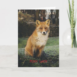 Senhora Foxy cartão