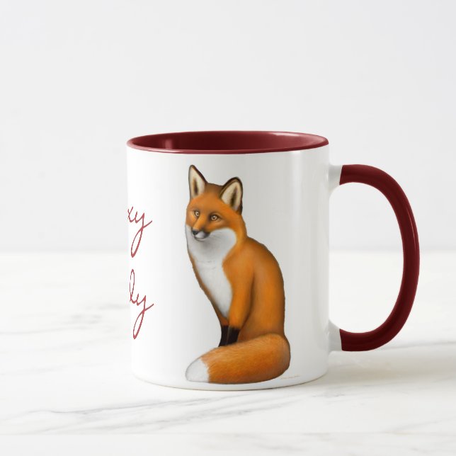 Senhora Foxy customizável Caneca (Direita)