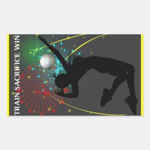 Senhora inspirada Voleibol Etiqueta