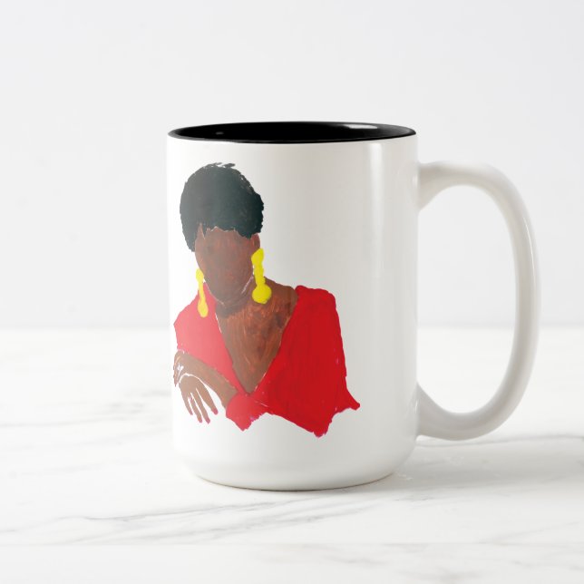 Senhora jazzístico Clássico Caneca (Direita)