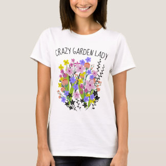 Senhora louca Camisa do jardim