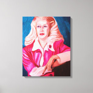 SENHORA NA canvas DE ESPERA