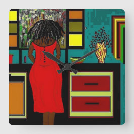 'SENHORA NO RELÓGIO DA COZINHA'