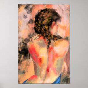Senhora Sedutora Poster de Arte Corporal - Pintura