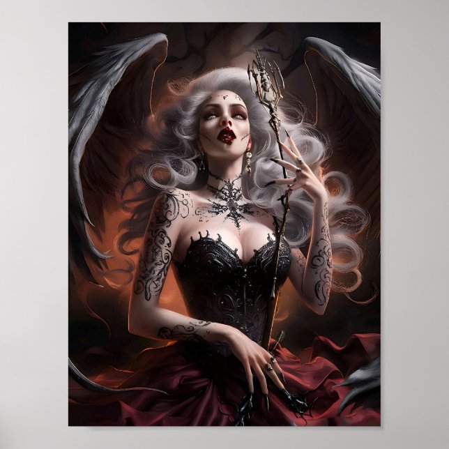 Senhora Sexy Vampire Bruxa Poster Art (Frente)