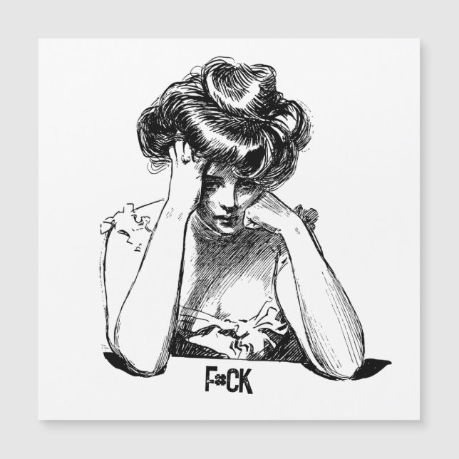 Senhora Triste diz "f#ck" (Frente)