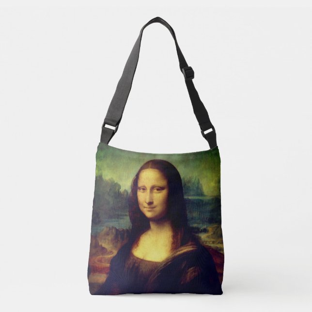 Senhoras Bolsa Ruins com Mona Lisa Impressão (Frente)