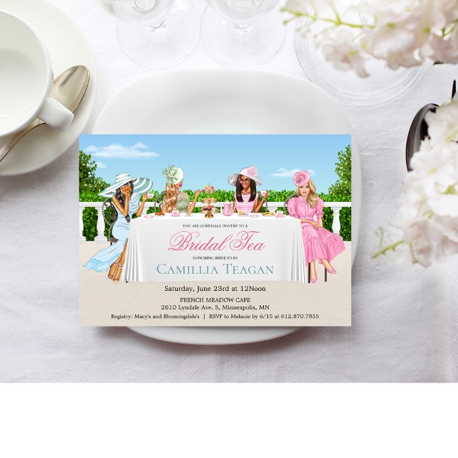 Senhoras Bridal Tea Convite de festas (Criador carregado)