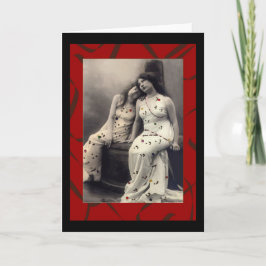 Senhoras com cabelos longos Cartões vitorianos