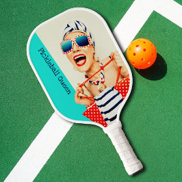 Senhoras da Rainha do Pickleball Retro Engraçada