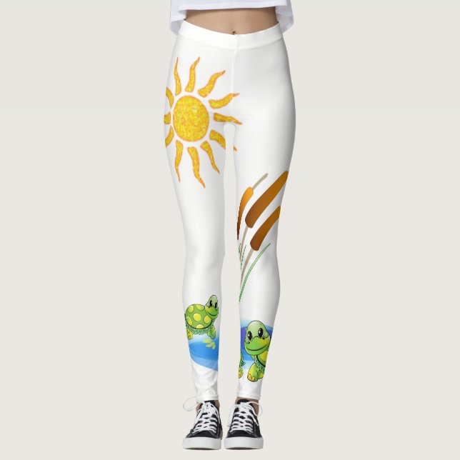 senhoras e longas leggings (Frente)