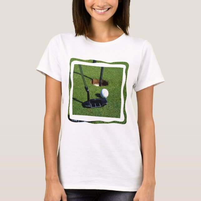 Senhoras Golf Fazem Essa Camiseta De Par, (Frente)