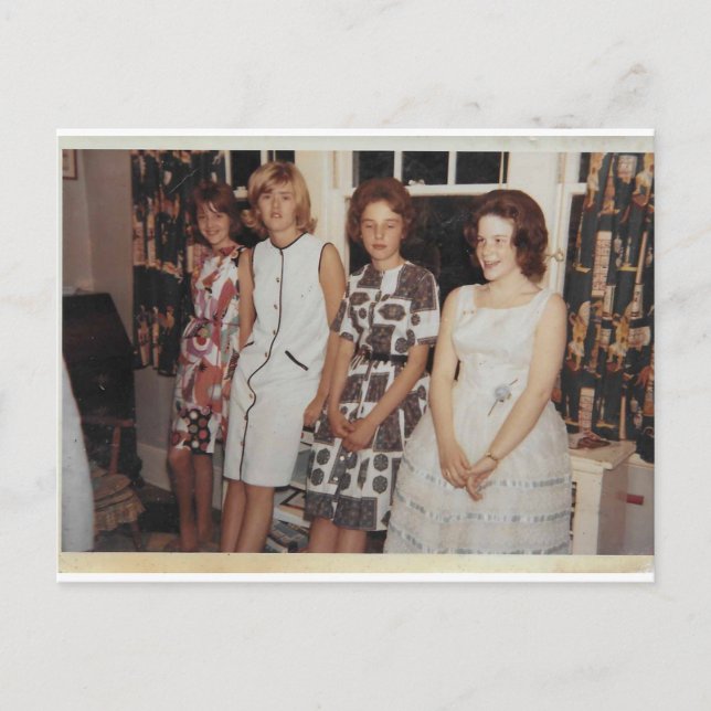 senhoras na espera do cartão postal (Frente)