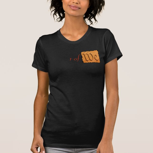 Senhoras NÓS preto do t-shirt (Frente)