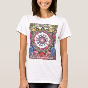 Senhoras novas da camisa da mandala T da deusa