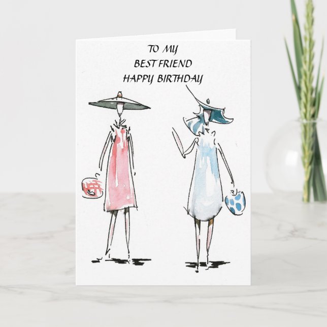 Senhoras que compram para fora o cartão de (Frente)