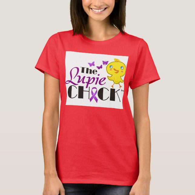 Senhoras Ringer Lupie Pintinho T-Shirt (Frente)