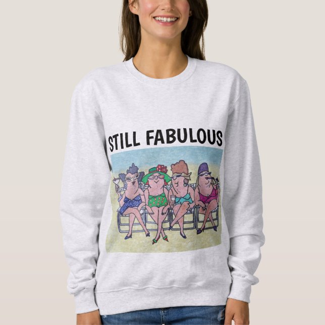 SENHORAS T-Shirts DE ANIVERSÁRIO AINDA FABULOSAS (Frente)