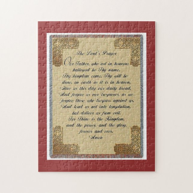Senhores Oração quebra-cabeça 18 x 14 (Vertical)