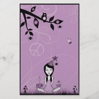 Senhorita bonito Roxo Artigos de papelaria