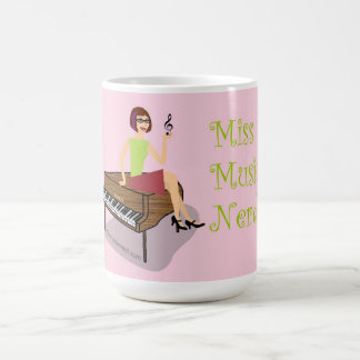 Senhorita Música Nerd Caneca