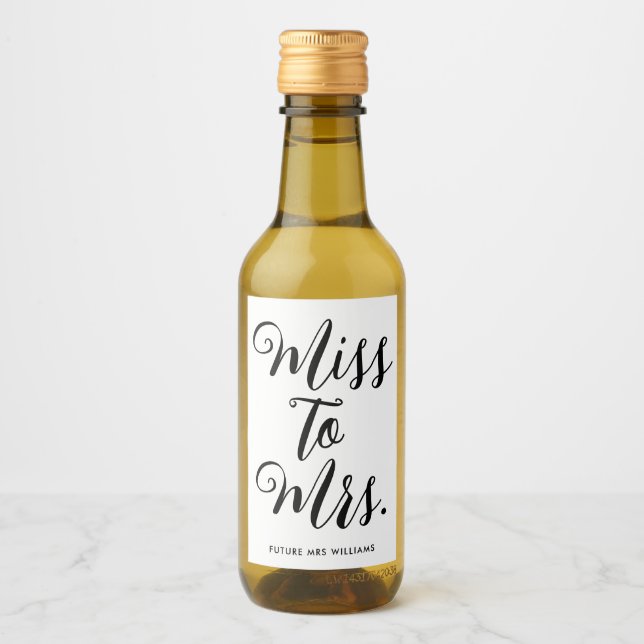 Senhorita para Senhora Chuveiro de Noiva Despedida (Frente)