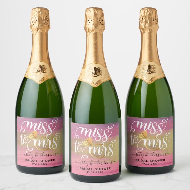 Senhorita, Sra. Rosa E Chá de panela Dourado (Garrafas)