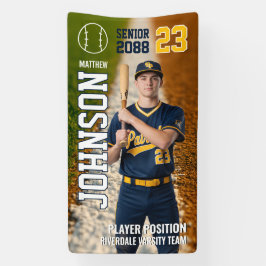 Senior Baseball Team Player Custom Sports Photo