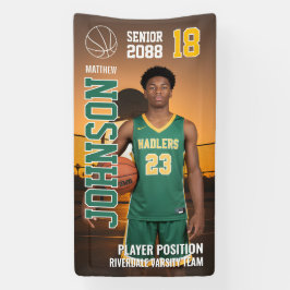 Senior Basketball Custom Template Photo Sports