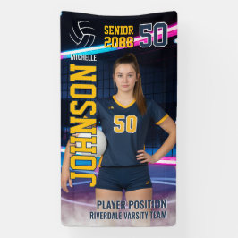 Senior Volleyball Team Customized Portrait Photo