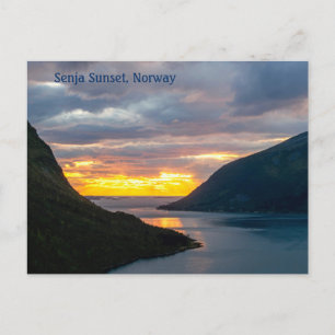 Senja Island Sunset, Noruega, Cartão postal