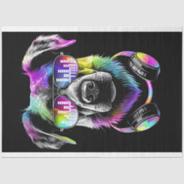 Sensação de neon com papel tecidular dos fones de 