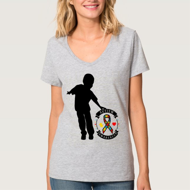 Sensibilização para o autismo - Camiseta Básica do (Frente)
