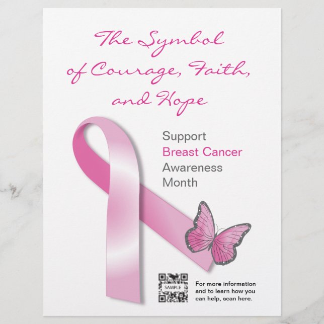 Sensibilização para o Cancer de Folheto (Frente)