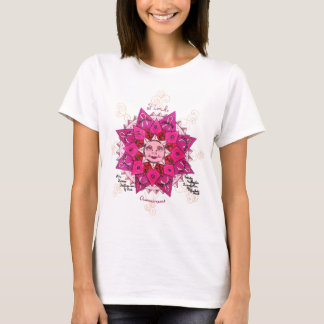 Sensibilização Rosa Meninas Feitas A T-Shirt De Lo