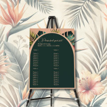 Sentado de Casamento Tropical Havaiano Colorido Ex