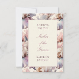 Sentado Reservado para Casamento Floral Cor-de-Ros