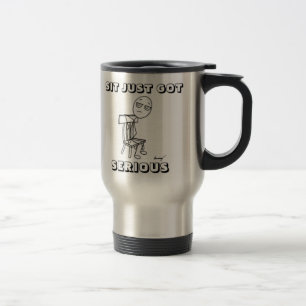 SENTE APENAS a caneca de viagem SÉRIA OBTIDA