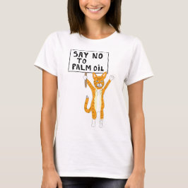 Sente-se no Palm Oil T-Shirt cat
