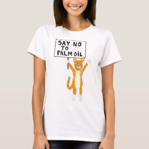 Sente-se no Palm Oil T-Shirt cat
