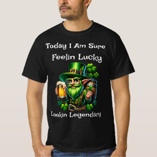 Sentilin Lucky Lookin Legendário T-Shirt Preto