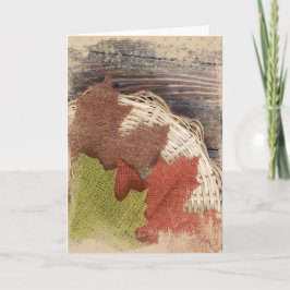 Sentimento do cartão de saudação de outono