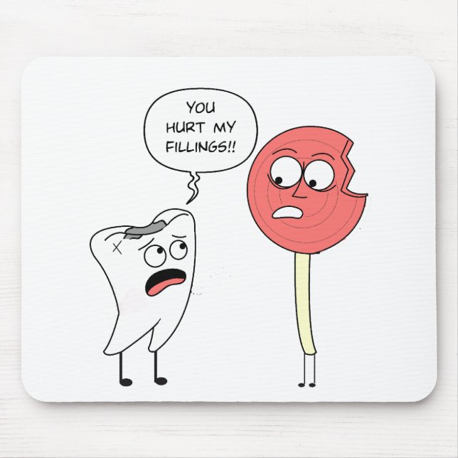Sentimentos ferido Mousepad (Frente)