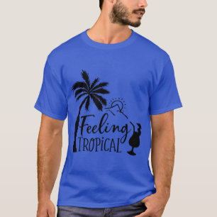 Sentindo T-Shirt Básico Escuro tropical