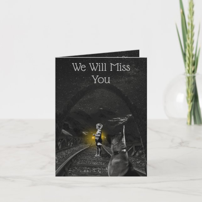 Sentiremos Sua Falta, Cartão De Saudação De Boa Vi (Frente)