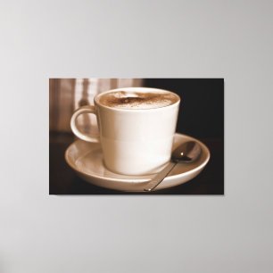 Sepia da chávena de café - canvas do grande